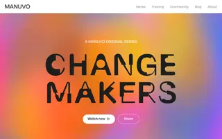 Manuvo homepage website preview