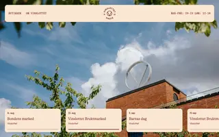 Vinslottet homepage website preview