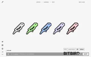 Bitbird homepage website preview