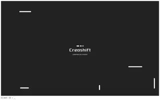 Creoshift homepage website preview