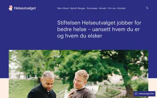 Helseutvalget homepage website preview