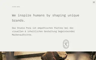 Studio Pona homepage website preview