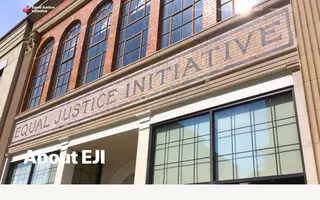 Equal Justice Initiative homepage website preview
