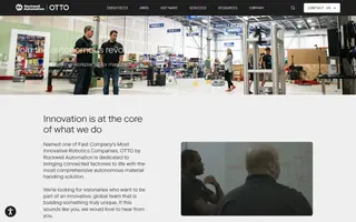 Otto Motors homepage website preview