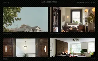 Jason Miller Studio homepage website preview
