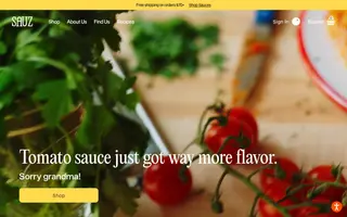 Sauz homepage website preview