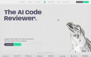 Greptile homepage website preview