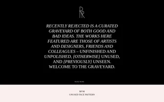 Recently Rejected homepage website preview
