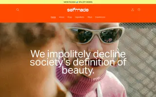 Selfmade homepage website preview