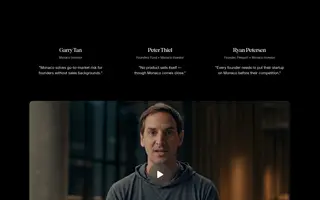 Monaco homepage website preview