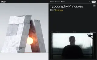 Design Education Series by Obys homepage website preview