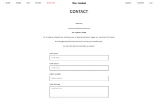 Won Hundred homepage website preview
