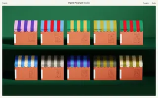 Studio Ingrid Picanyol homepage website preview