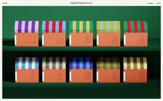 Studio Ingrid Picanyol homepage website preview