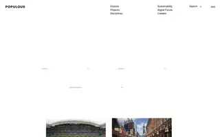 Populous homepage website preview