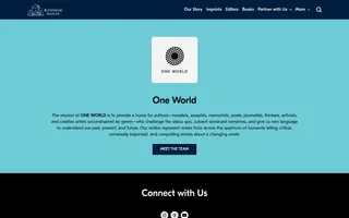One World homepage website preview