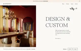 Sixpenny homepage website preview