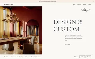 Sixpenny homepage website preview