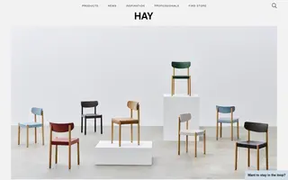 HAY homepage website preview