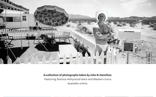 John R. Hamilton homepage website preview