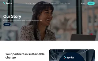 Sysdoc homepage website preview