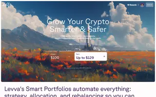Levva homepage website preview
