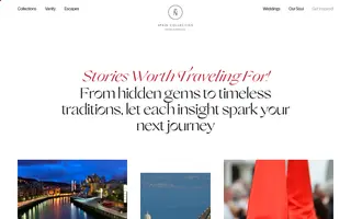 Spain Collection homepage website preview