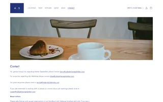 Atelier September homepage website preview
