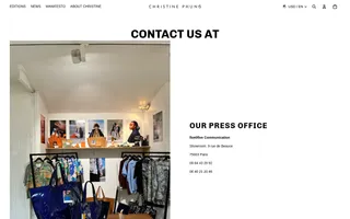 Christine Phung homepage website preview