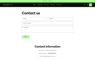 Universe 25 homepage website preview