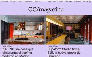 CC/magazine homepage website preview