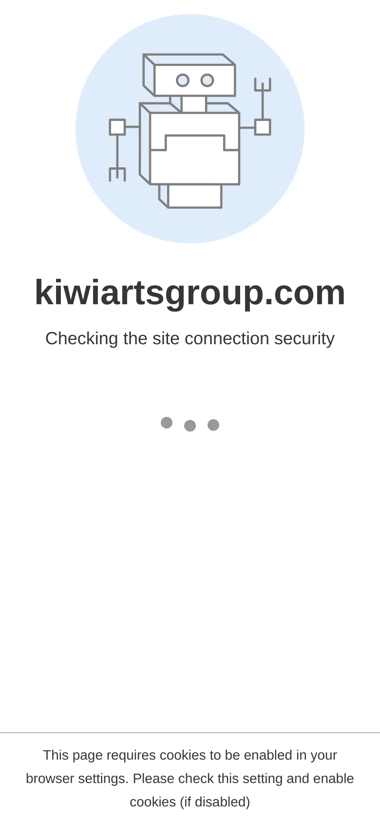 The mobile version maintains the minimalist white and black aesthetic but uses a single-column vertical layout. The text and exhibition image links are stacked vertically for easier scrolling on a smaller screen.