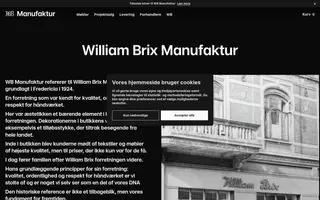 WB Manufaktur homepage website preview