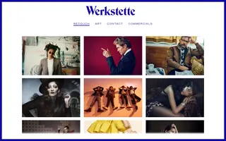Werkstette homepage website preview