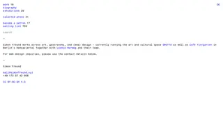 Simon Freund homepage website preview
