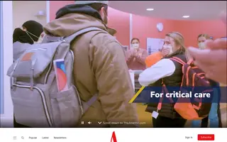 The Atlantic homepage website preview