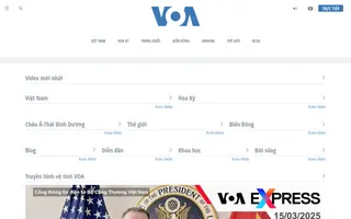 VOA Tiếng Việt homepage website preview