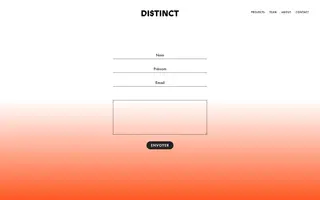 Distinct homepage website preview