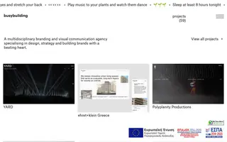 Busybuilding homepage website preview