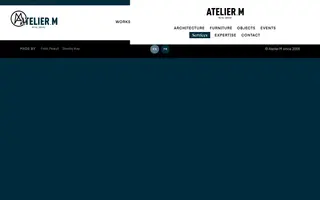 Atelier.M homepage website preview