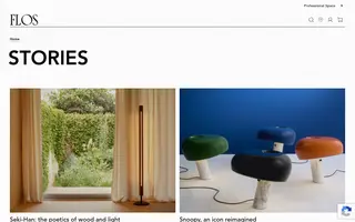 Flos homepage website preview