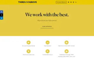 Third and Grove homepage website preview