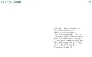 Maren Schwitalla homepage website preview
