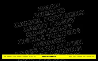 Departamento homepage website preview