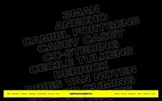Departamento homepage website preview