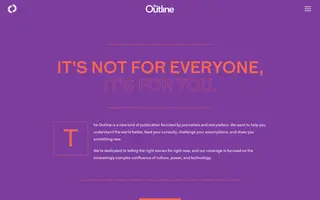 The Outline homepage website preview