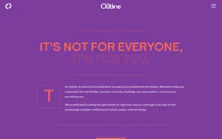 The Outline homepage website preview