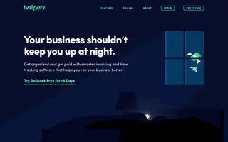 Ballpark homepage website preview