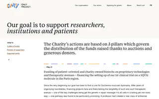 ONLY Project homepage website preview