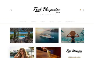 Fresh Magazine Paris homepage website preview